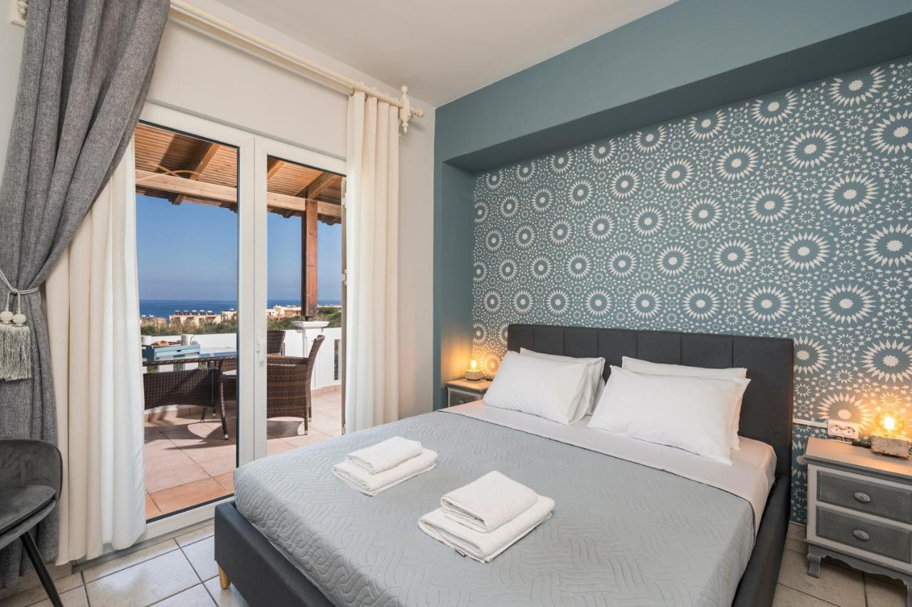 Casa De Philippe With Unique Seaview 2' From Beach Agia  Buitenkant foto